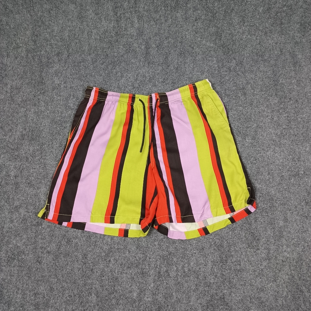 BP. Men's Stripe Short Pockets Elastic Drawstring Waist Size L